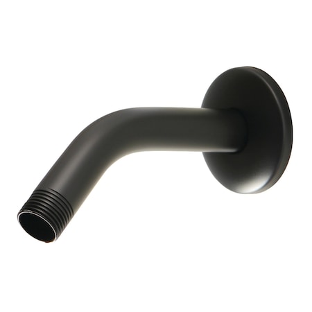 Showerscape K150K0 6-Inch Shower Arm with Flange, Matte Black K150K0